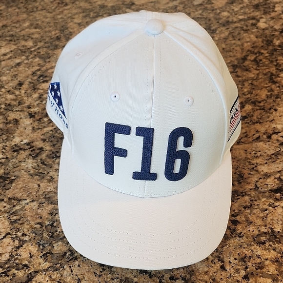 F16 White and Blue‎ Cap - Picture 1 of 5